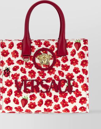Versace the medusa floral pattern tote bag