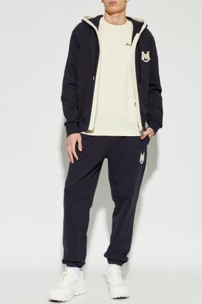 Moncler Sweatpants With Logo, Mens, Navy Blue