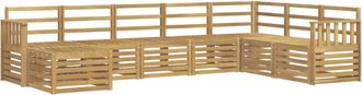 vidaXL Conjunto De Sof&aacute;s De Exterior 8 Uds. Blanco Vidaxl