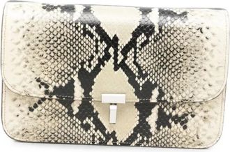 Toteme Bolso bandolera T-Lock con grabado de pit&oacute;n - Bags - Mujer - Beige - ONE SIZE