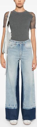 Maison Margiela Womens Pants 5 Pockets - Light Grey Cotton - Size 27 (Waist)