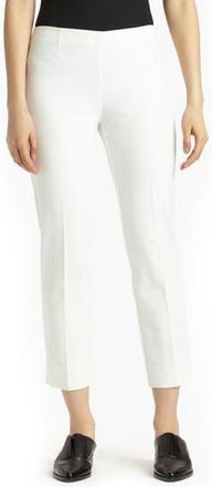 Lafayette 148 New York Lexington Stretch Cotton Crop Pants in White at Nordstrom Rack, Size 18 (Similar To 16W)