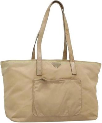 Prada Pre-owned Nylon prada-bags - Dames - Vintage Shopper - Beige - ONE Size - Nylon - Vintage