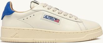 Autry SNEAKERS DALLAS LOW IN PELLE MARSHMALLOW E LAPIS BLUE