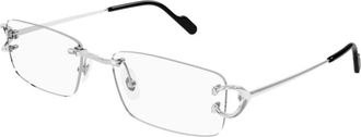 Cartier Glasses, unisex, Gray, Size: 56 MM Ct0344O Optical Frame