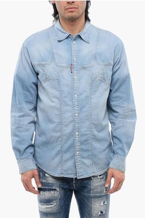 Dsquared2 Denim Shirt With Star Motif size 50