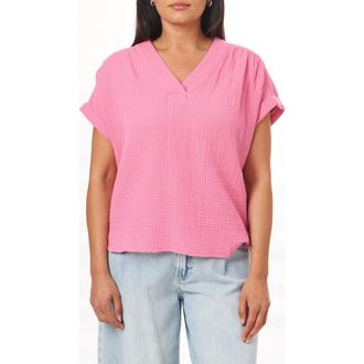 C&C California Carmel Gauze Top in Chateau Rose at Nordstrom Rack, Size X-Large