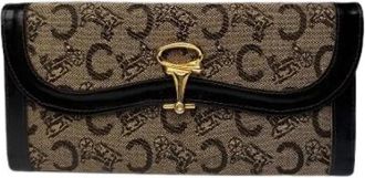 Celine Pre-owned Canvas Portemonnee - Dames - Vintage Accessoires - Bruin - ONE Size - Vintage