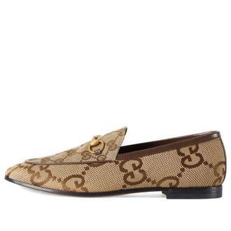 Gucci (WMNS) Gucci Jordaan Jumbo GG loafer Beige 431467-UKO60-2588