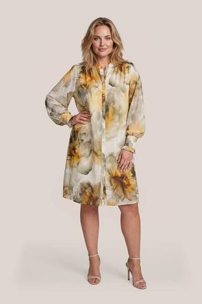 Mart Visser Ashley Print Jurk Zand / Geel Maxi