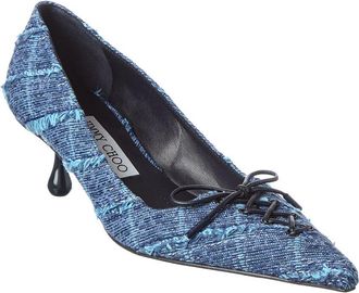 Jimmy Choo London Scarlett 50 Denim Pump