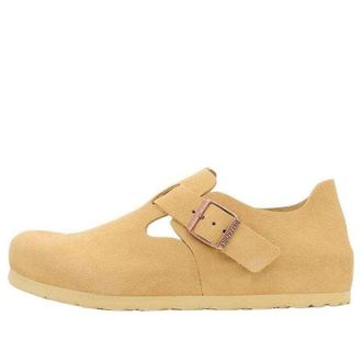 Birkenstock London Suede Leather Narrow Fit Shoes Latte Cream 1027600