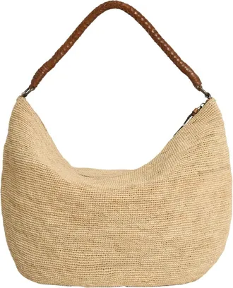 Ibeliv Tassen, Dames, Beige, ONE Size, Leer, Utopia Hobo Bag