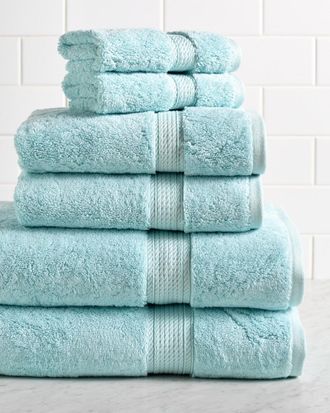 Superior Highly Absorbent 6Pc Ultra Plush Solid Egyptian Cotton Towel Set