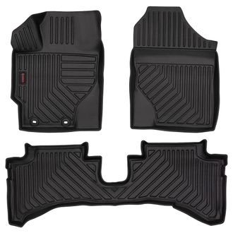 OEM Alfombrillas De Goma 3d Para Coche: Toyota Yaris Iii (gasolina, 2011-2019) - Borde De 5 Cm