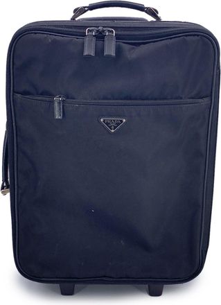 Prada Pre-owned Womens Cloth Luggage ReNylon - Black Cotton - One Size