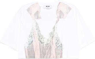 Msgm Msgm, Donna, Top, Bianco, M, new