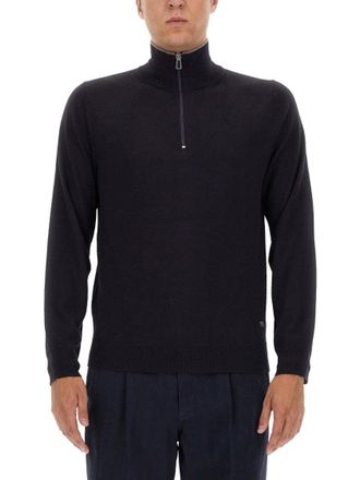 Paul Smith High Collar Black Jersey