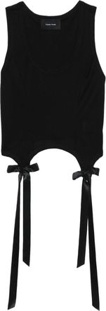 Simone Rocha Bow Tail Easy Tank Top - Womens - Cotton