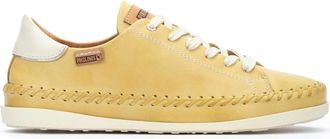 Pikolinos Gele Damessneaker Collectie - Dames - Sneakers - Geel - 35 EU - Leer - Schoenen