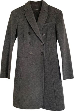 Joseph Grey Wool & Cashmere Coat Size XS
