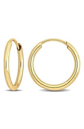 Delmar 14K Gold 13mm Hoop Earrings at Nordstrom Rack