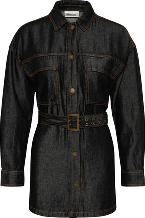 MY ESSENTIAL WARDROBE MWMalle Denim Shirt 181 - Dames - Spijkerjassen - Zwart - L - Denim - Jassen