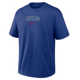 Nike Chicago Cubs City Name Max90 Nike Mens MLB T-Shirt in Blue | 04T64EWEJ-20N