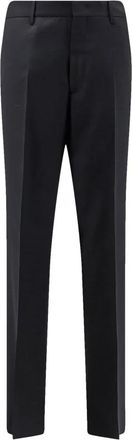 Tagliatore Slim-fit Pantalon - Heren - Slim Fit Broeken - Zwart - XL - Leer - Broeken