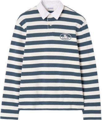 Burberry Knight-stamp Cotton Rugby Shirt
