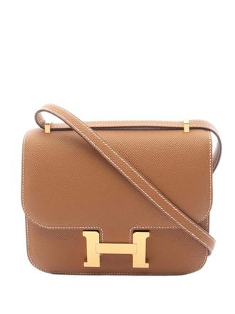 Herm&egrave;s 2024 Mini Epsom Constance III 18 shoulder bag - women - Calf Leather - One Size - Brown
