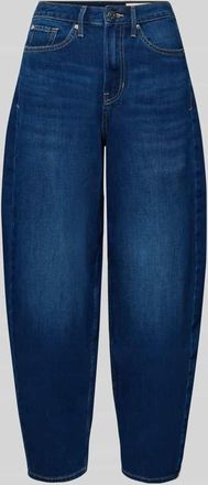 s.Oliver Red Label Mom Fit Jeans aus Baumwoll-Mix in Marine, Gr&ouml;&szlig;e 34