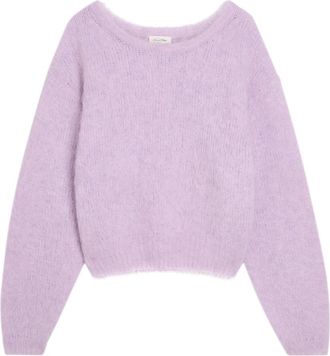 American Vintage Niby Brushed Alpaca-blend Jumper - Pink - S (UK8-10 / S)