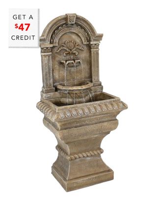 Sunnydaze Ornate Lavello Outdoor Water Fountain Backyard Water Feature With $47 Credit