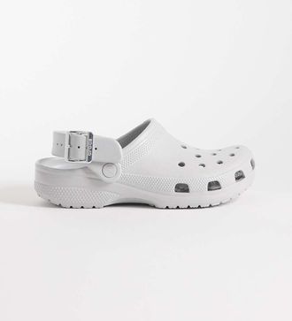 Crocs Zoccoli classici grigio atmosfera metallizzato con fibbia