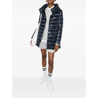 Herno High-Shine Quilted Down Jacket - Navy