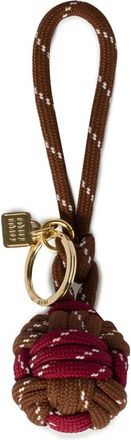 Miu Miu Cord keyring - women - Polyester - One Size - Brown