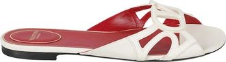 Valentino Garavani Wonderweb VLogo Slide - Shoes - Mujer - Blanco - 38 EU
