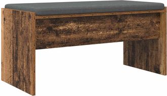 vidaXL Banco De Entrada Con Coj&iacute;n Madera Vieja 83 X 38 X 40 Cm Vidaxl