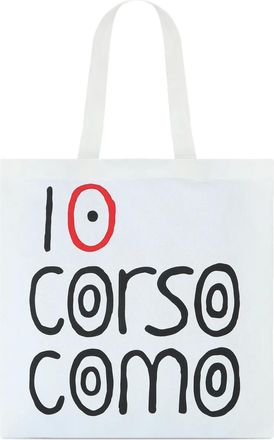 10 Corso Como Borsa tote con stampa - Bianco