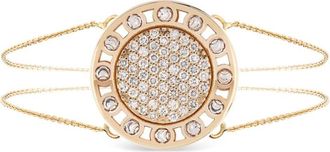Officina Bernardi 18kt gold Senzatempo diamond bracelet - women - Diamond/18kt Yellow Gold/18kt White Gold - 16.5