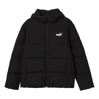 Puma Power Hooded Sports Jacket Black White 530695-01