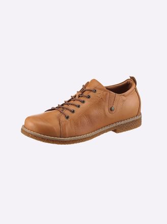 Andrea Conti Schn&uuml;rschuh ANDREA CONTI, Damen, Gr. 35, braun (cognac), Glattleder, Leder, Rindsleder, Schuhe Schn&uuml;rschuh
