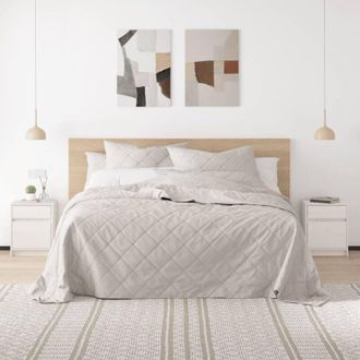 vidaXL Comodini 2 pz Bianchi 40x31x50 cm in Legno Massello di Pino - Vidaxl