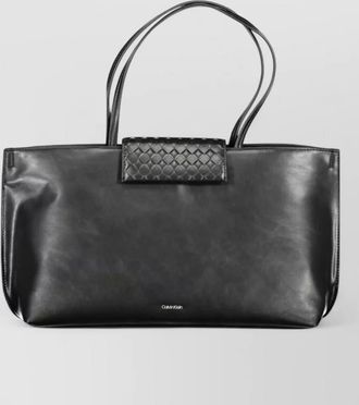 Calvin Klein woven detail tote bag