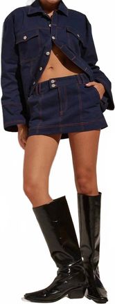 Seven Wonders Veronica Mini Skirt In Navy