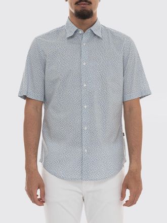 HUGO BOSS Camicia casual in popeline di cotone stampato