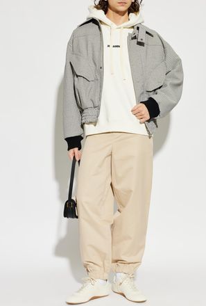Jil Sander Trousers With Cuffs At The Legs, Mens, Beige