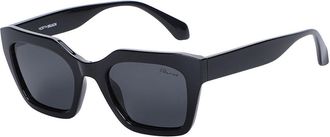 North Beach Kiss Polarized 70810 Womens Sunglasses Black Size 52