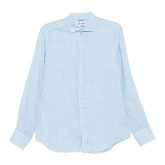 MC2 Saint Barth Casual Shirts, male, Blue, Size: 2XL Pamplona Shirt